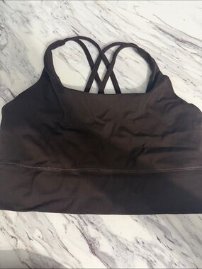 Quince Black Crisscross-Back Sports Bra